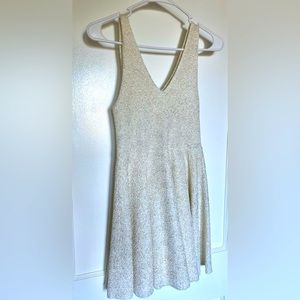 Silence + Noise sparkling white skater dress